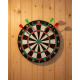 17 İnç Profesyonel Dart Tahtası Dayanıklı Yapı ve 4 Metal Dart Oku