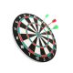 17 İnç Dart Tahtası 4 Metal Dart Oku