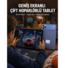 10.1 İnç Tablet 6800 mAh Batarya Çift Hoparlörlü Yeni Nesil