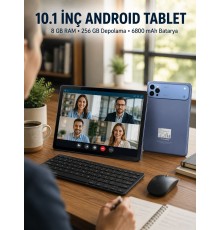 10.1 İnç Android Tablet 8 GB RAM 256 GB Depolama Yeni Nesil