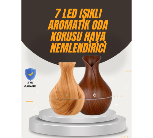 Aromaterapi Özellikli Ultrasonik Taşınabilir Oda ve Ofis Nemlendirici