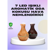 Ultrasonik Ahşap Desenli 130ml Aromaterapi Difüzör ve Hava Nemlendirici