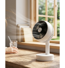 Sessiz Çalışan Şarjlı Mini Fan Masa ve Araç Kullanımına Uygun