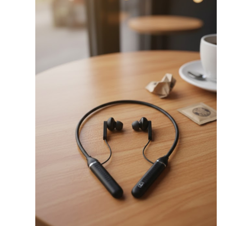 Uzun Süre Kullanımlı Kablosuz Boyun Askılı Stereo Kulaklık Güçlü Bas ve Net Ses