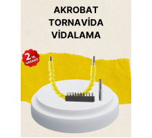 Akrobat Vidalama Uç Seti 12 Parça Profesyonel Dar Alan Kullanım