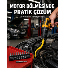 12 Parça Vidalama Uç Seti Akrobat Tasarım Dayanıklı Metal Yeni Nesil