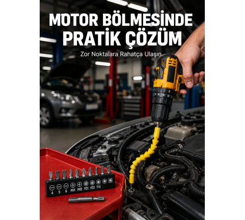 12 Parça Vidalama Uç Seti Akrobat Tasarım Dayanıklı Metal Yeni Nesil