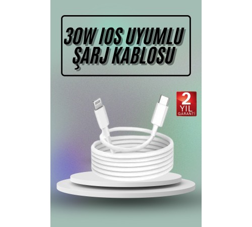 İOS Uyumlu 8 X Xs Xr 11 12 13 14/Pro Max Mini Plus Şarj Kablosu