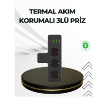 Masa Üstü Çoklu Priz USB ve Type-C Çıkışlı Güç Dağıtıcı
