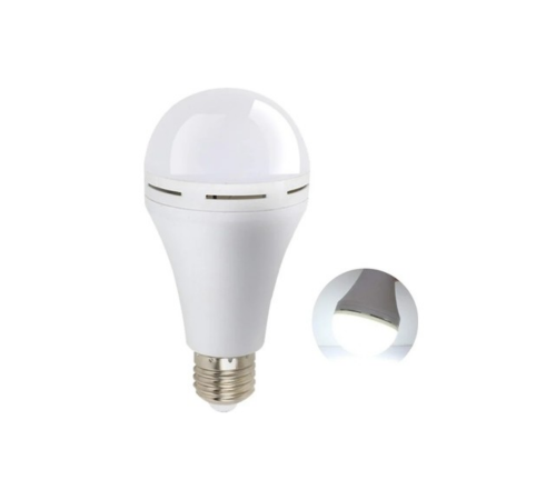 Elektrik Kesintisinde Yanan Şarjlı LED Ampul E27 6500K Güçlü Işık