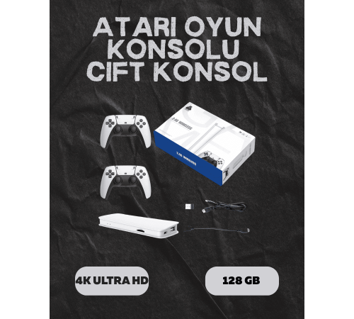 M15 Retro Konsol – 20.000 Oyunlu, Çift Gamepadli, 4K HDMI