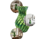 3D Spiral Yeşil Vazo Modern Tasarım Dekoratif Ev Aksesuarı