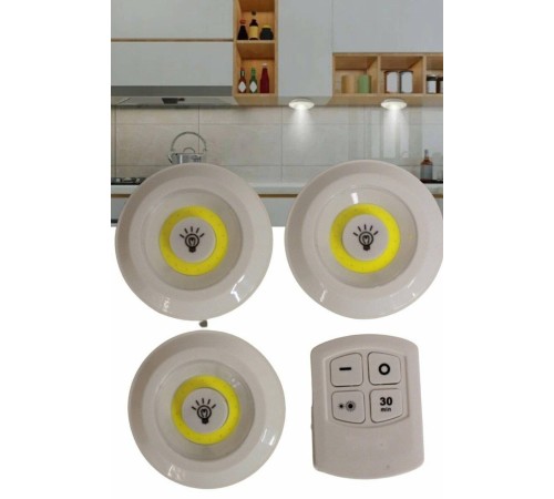 Kablosuz Pilli Işıldak Masa Lambası Mutfak Tezgah Altı Banyo Dolabı Dolap İçi