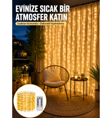 Romantik Ambiyans İçin Uzaktan Kumandalı Günışığı Peri Led Yeni Nesil