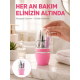 Tırnak Bakım Manikür Pedikür Seti 4 Parça Pembe Pratik Günlük Kullanım Yeni Nesil