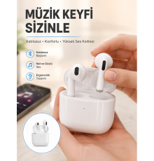 Yeni Nesil Bluetooth Kulaklık Beyaz Çağrı Cevaplayabilen Kablosuz Yeni Nesil