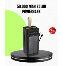 Güneş Enerjili Powerbank Dijital Göstergeli Taşınabilir Güç Kaynağı