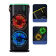Şarjlı Buharlı Serinletici Fan RGB Işıklı Çift Pervaneli Masa Fanı
