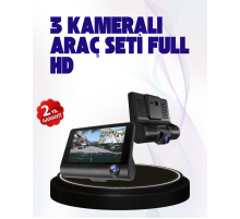 170° Geniş Açılı Araç Kamerası – 4.0” IPS Ekranlı Full HD DVR