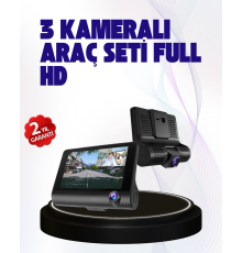170° Geniş Açılı Araç Kamerası – 4.0” IPS Ekranlı Full HD DVR
