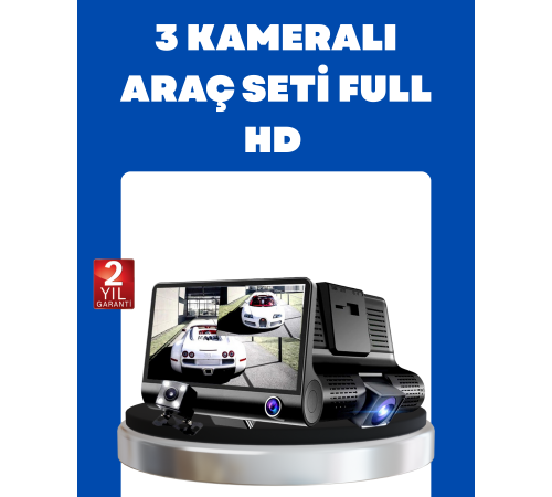 G-Sensör, Park Modu ve Döngüsel Kayıt Destekli Araç DVR