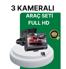 Gece Görüşü Destekli, 1080P Full HD Çözünürlüklü Araç İçi Kamera
