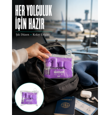 Taşınabilir 5’li Seyahat Banyo Seti Şampuanlık Sprey Krem Kutusu Yeni Nesil