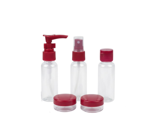 5 Parça Seyahat Dolum Şişesi Seti 30 ml Hafif Tasarım