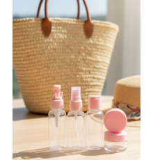 30 ml 5’li Seyahat Banyo Şişe Seti Çantalı