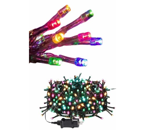 Ledli Fişli Led Dekor Lambası 5M RGB Yılbaşı Ağacı Işığı