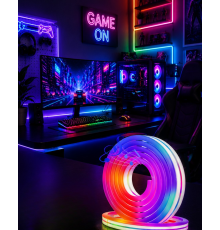 Uygulama Kontrollü RGB Neon Led Şerit Işık 16 Milyon Renk Destekli