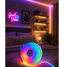 USB Girişli RGB Neon Şerit Led TV Oda Masa Dekor Işığı