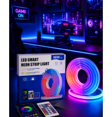 RGB Neon Led Şerit Işık Kumandalı USB Girişli Su Geçirmez Şerit Led