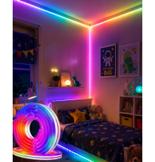16 Milyon Renk RGB Neon Şerit Led İç ve Dış Mekan Dekor Işığı