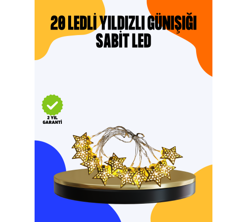 Yıldız Led Işık 5 Metre Dekoratif Aydınlatma Günışığı
