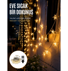 Yıldız Led Işık 5 Metre Dekoratif Aydınlatma Günışığı Yeni Nesil