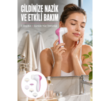 5 Başlıklı Cilt Temizleme Cihazı Ultra Kaliteli Yumuşak Kırşıklık Karşıtı Yeni Nesil