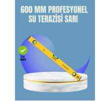 Dayanıklı Plastik Gövdeli 600 mm Su Terazisi