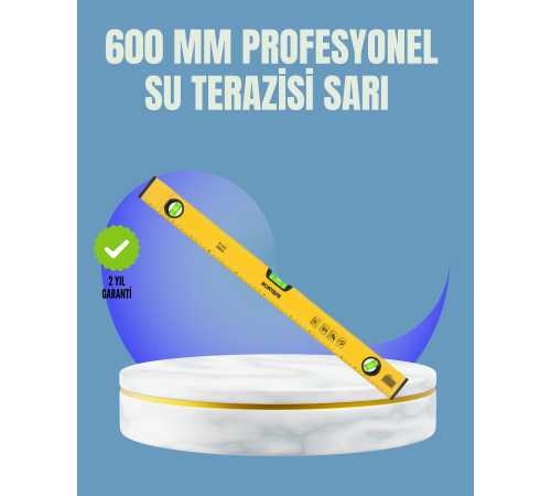 Dayanıklı Plastik Gövdeli 600 mm Su Terazisi