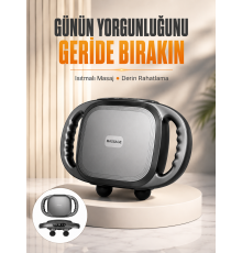 Fonksiyonlu Şarjlı Masaj Aleti 6 Başlık 2000 mAh Ergonomik Gövde Yeni Nesil