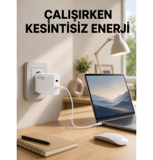 67 Watt Turbo Şarj Cihazı Motorola G30 G50 G60 G82 Uyumlu Yeni Nesil