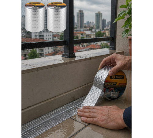 2 Li Set Çok Amaçlı Tamir Bandı Çatı PVC Boru İzolasyon Bandı
