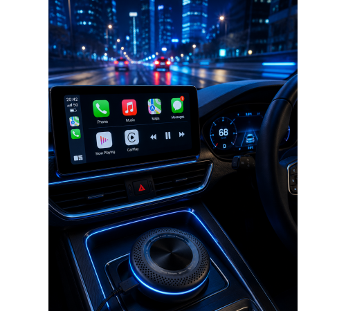 Kablosuz CarPlay Android Auto Destekli Akıllı TV Box 4G Sim Kart Girişli