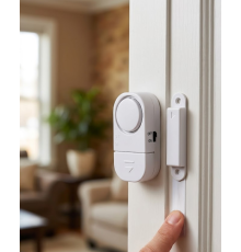 Kapı Alarmı Pencere Sensörü 90 dB Sesli Güvenlik Sistemi Kolay Montajlı