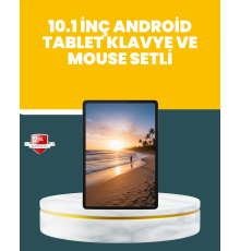 10.1 İnç IPS Ekranlı Android Tablet Bilgisayar Seti