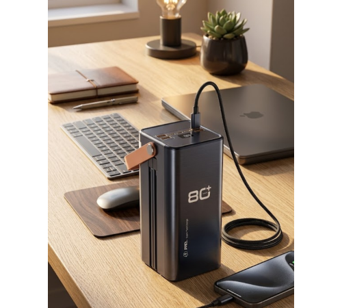 80000 mAh Taşınabilir Powerbank Süper Hızlı Şarj Çoklu Çıkış ve LED Göstergeli