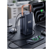 80000 mAh Taşınabilir Powerbank Süper Hızlı Şarj Çoklu Çıkış ve LED Göstergeli
