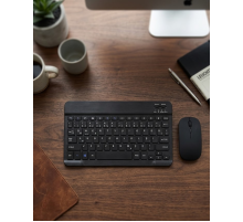 Wireless Klavye Mouse Seti Bluetooth Bağlantılı İnce Tasarım Sessiz Kullanım