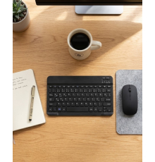 Kablosuz Klavye ve Mouse Kombosu Bluetooth Uyumlu Sessiz Set