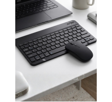 Kablosuz Bluetooth Klavye Mouse Seti Wireless Sessiz İnce Tasarım Çoklu Uyumlu